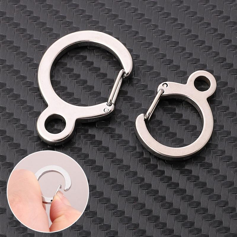 Carabiner Keychain - 2/5 Peças Mosquetão de Aço Inoxidável