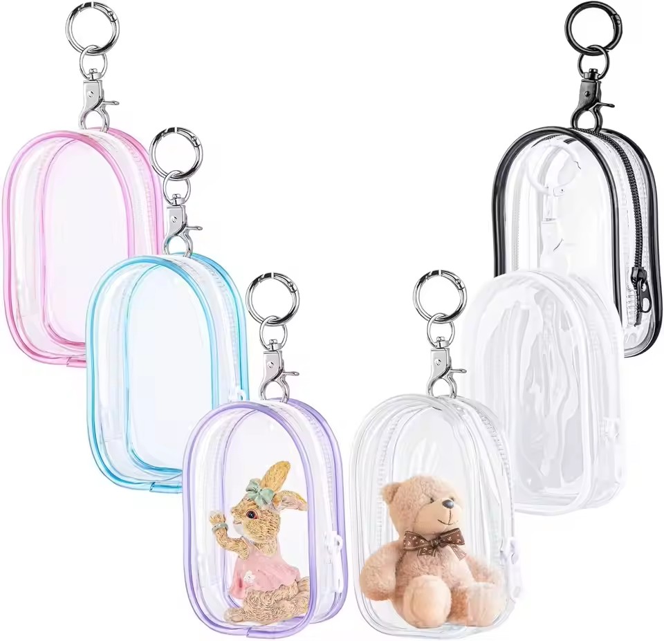 Cable Winder Keychain - Organizador de caso transparente para bonecas