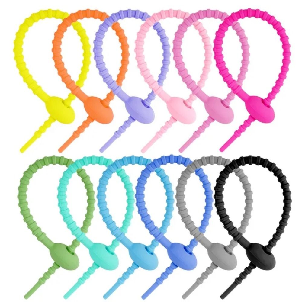 Cable Winder Keychain - Tadpole Shaped Cabo Winder, Silicone Ribbon,