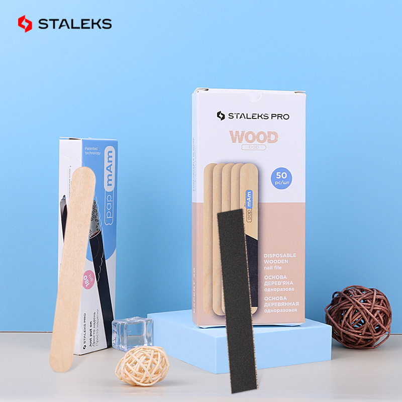 Nail File Titanium - Staleks placa de madeira para unhas,
