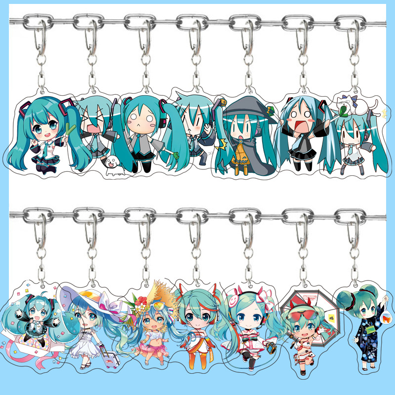 Carabiner Keychain - Chaveiro Pingente de Acrílico Hatsune Miku