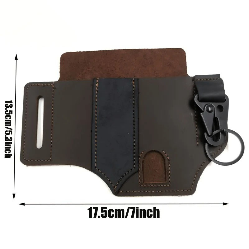 Bolsa de Cinto EDC em Couro PU - Leather Edc. Carry Pouch avaliação e preço