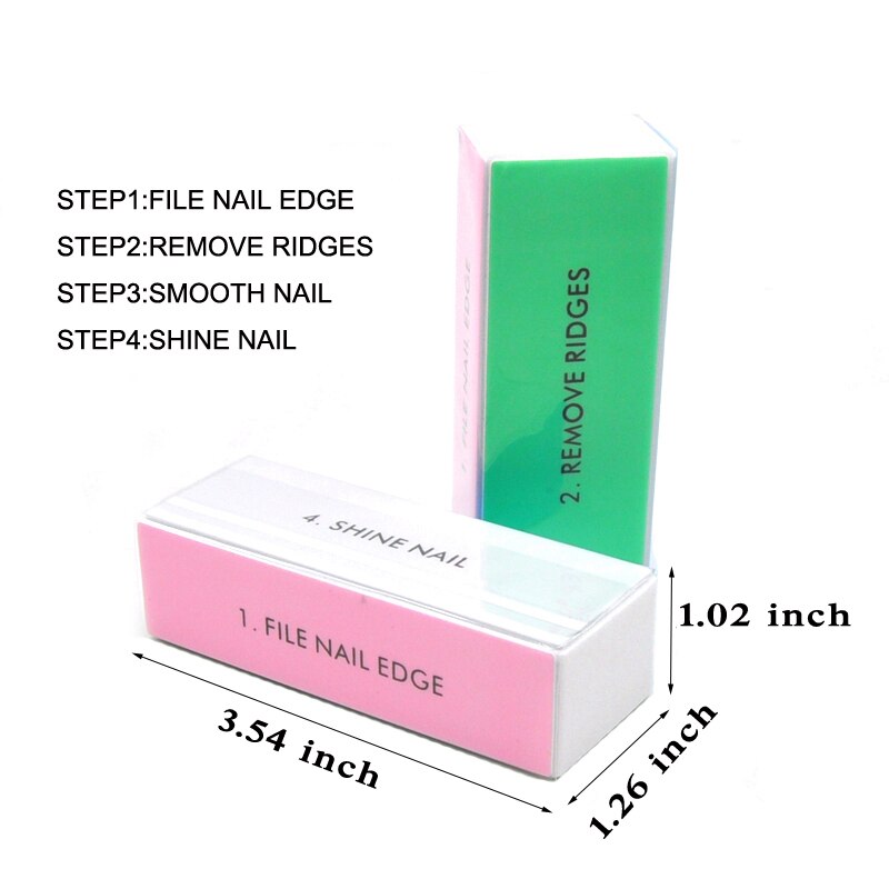 5 pçs colorido bloco de polime - Nail File Titanium avaliação e preço