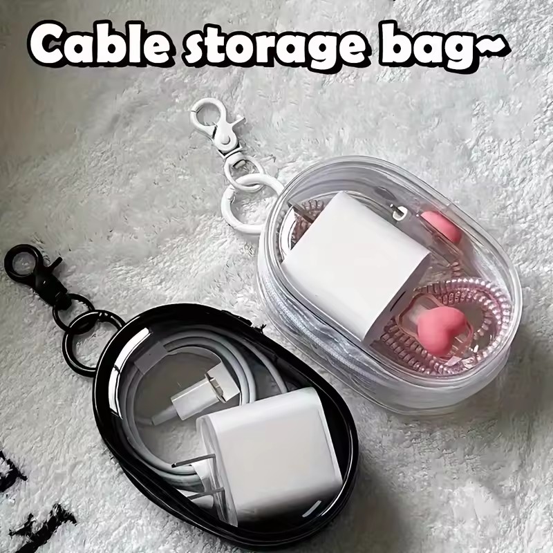 Mini bolsa de armazenamento po - Cable Winder Keychain avaliação e preço