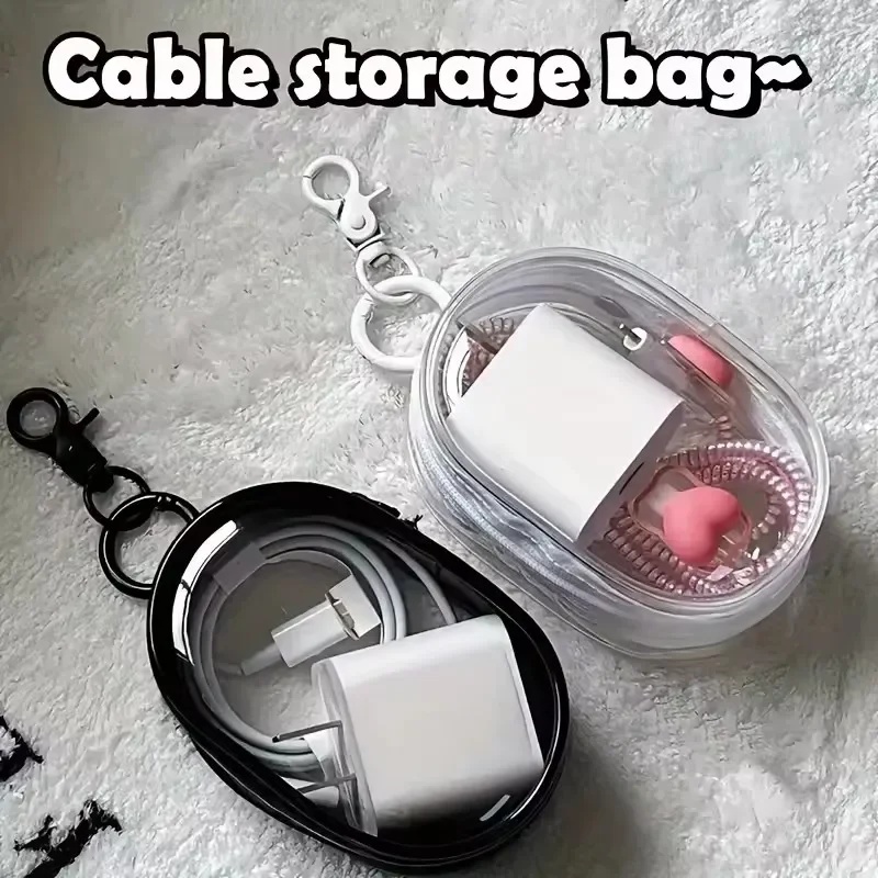 Bolsa de Armazenamento Transpa - Cable Winder Keychain avaliação e preço