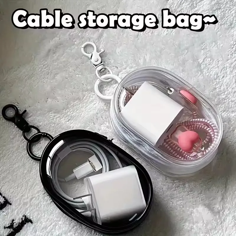 Bolsa de Armazenamento Transpa - Cable Winder Keychain avaliação e preço