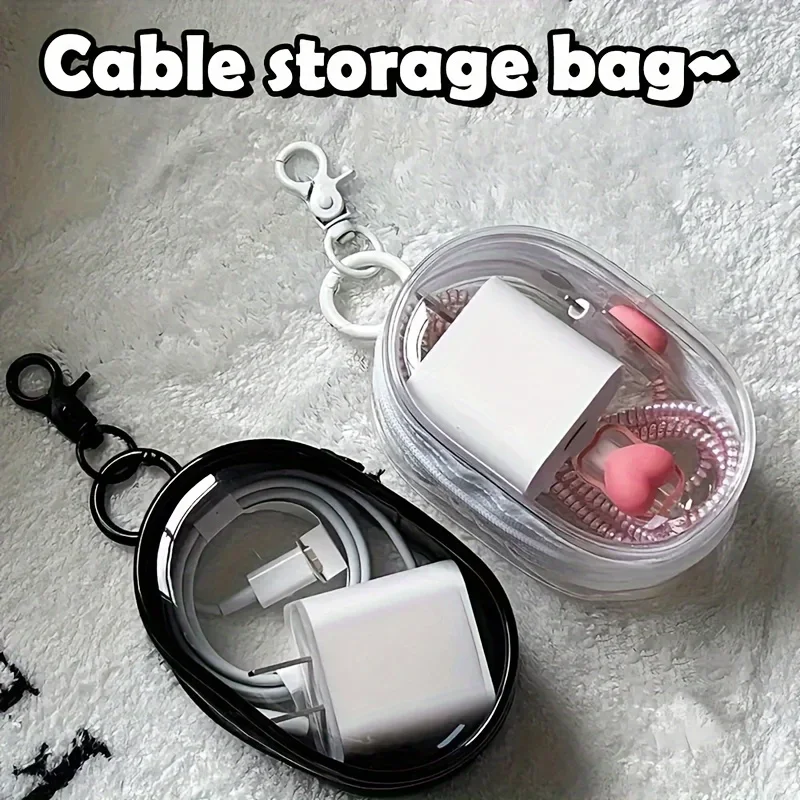 Bolsa de Armazenamento Transpa - Cable Winder Keychain avaliação e preço